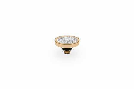 Qudo Gold Topper Cetta Mini 8mm - Crystal